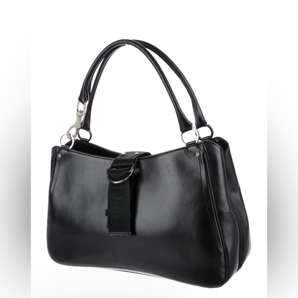 Dior Black Leather Hobo Bag